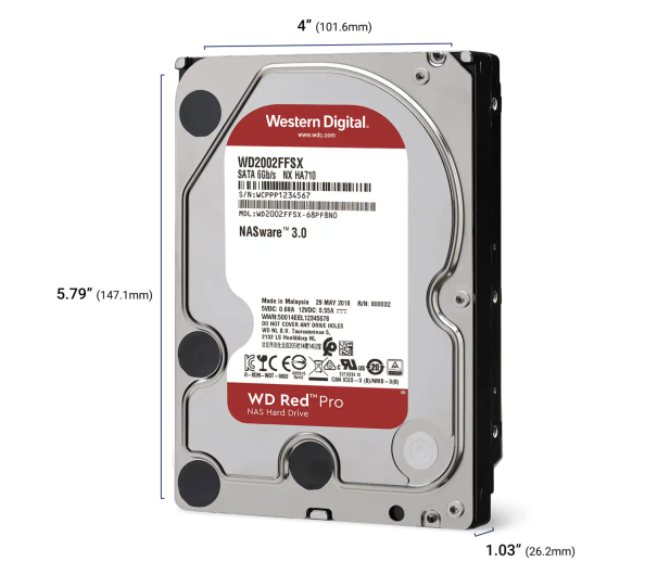 WD RED PRO NAS 8TB 7200obr. 256MB - 1608799 - zdjęcie 2